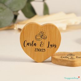 Abridor de bambú personalizado para Detalles de Boda