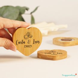 Abridor personalizado alianzas Detalles de boda