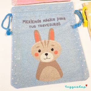 Bolsa Merienda Animales del Bosque