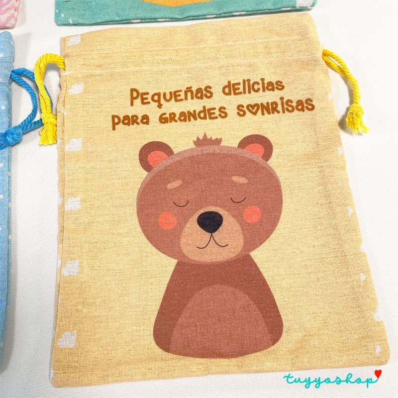 Bolsa Merienda Animales del Bosque