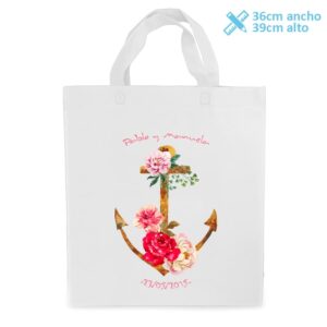 Bolsa personalizada para boda Flower Anchor