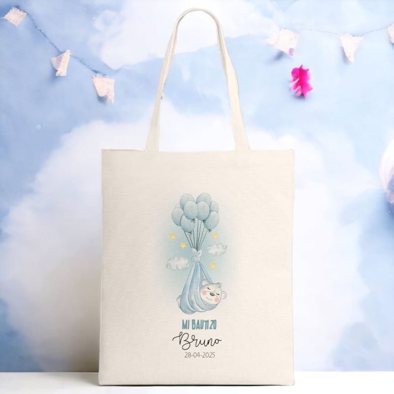 Bolsa personalizada para bautizo. Modelo Koala