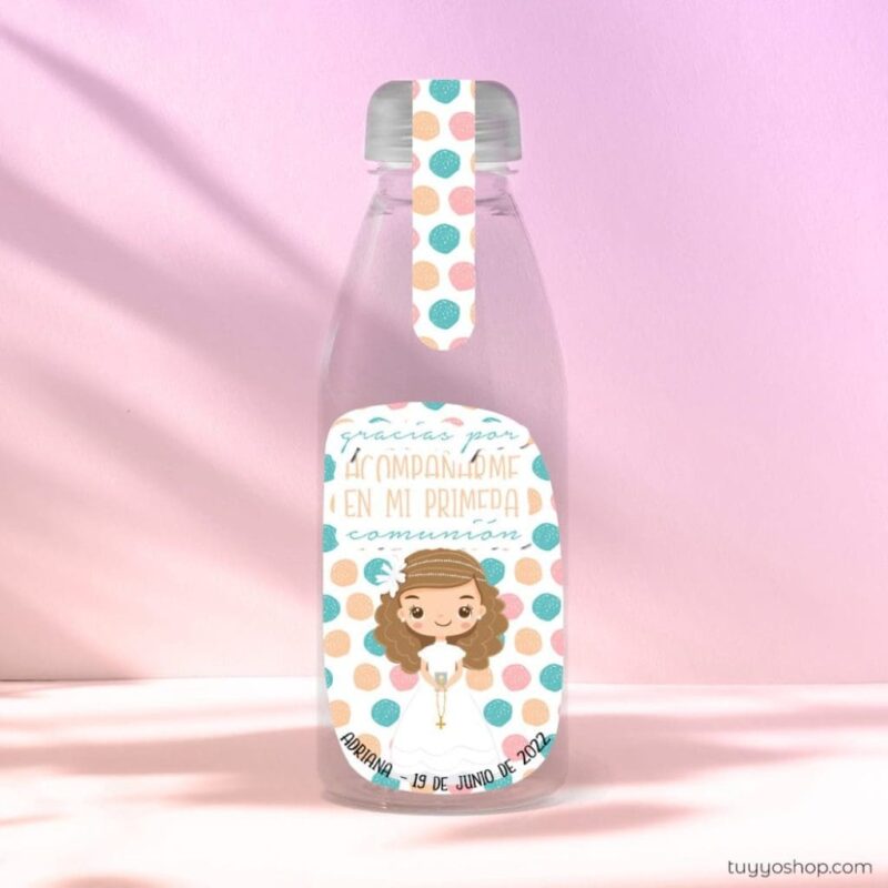 Botella reutilizable, llena de golosinas, personalizable, modelo Manuela - Imagen 2