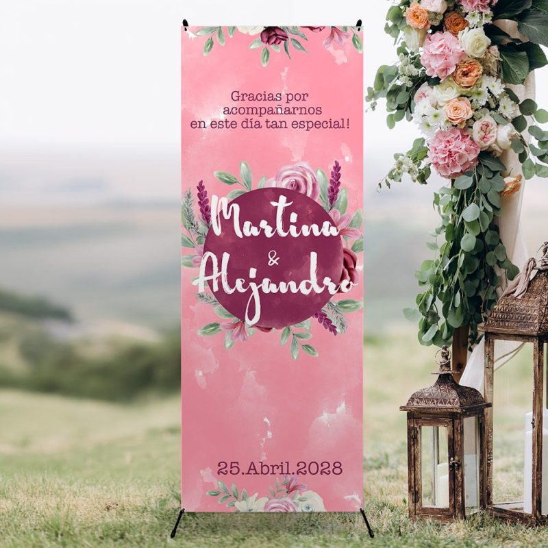 Nuevo y elegante cartel de bienvenida para tu boda