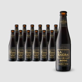 Cerveza artesanal boda. La Sagra Bohio. 33cl. En pack de 24