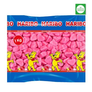 Bolsa que contiene las chuches para boda en forma de corazón Pica Soft