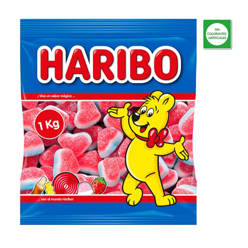 Bolsa donde se presentan las gominolas tricolor de Haribo