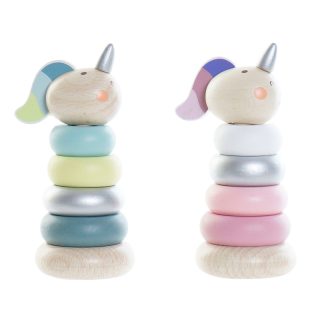 Juego apilable de madera Unicornio para regalo de bebé