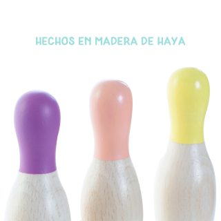 Juego de bolos de madera para regalo infantil de boda