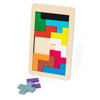 Juego habilidad madera Tetris. 12 piezas. Detalles de boda