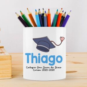 Lapicero personalizado con nombre para graduaciones.