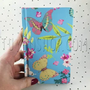 Libreta para boda mariposas con brillantes