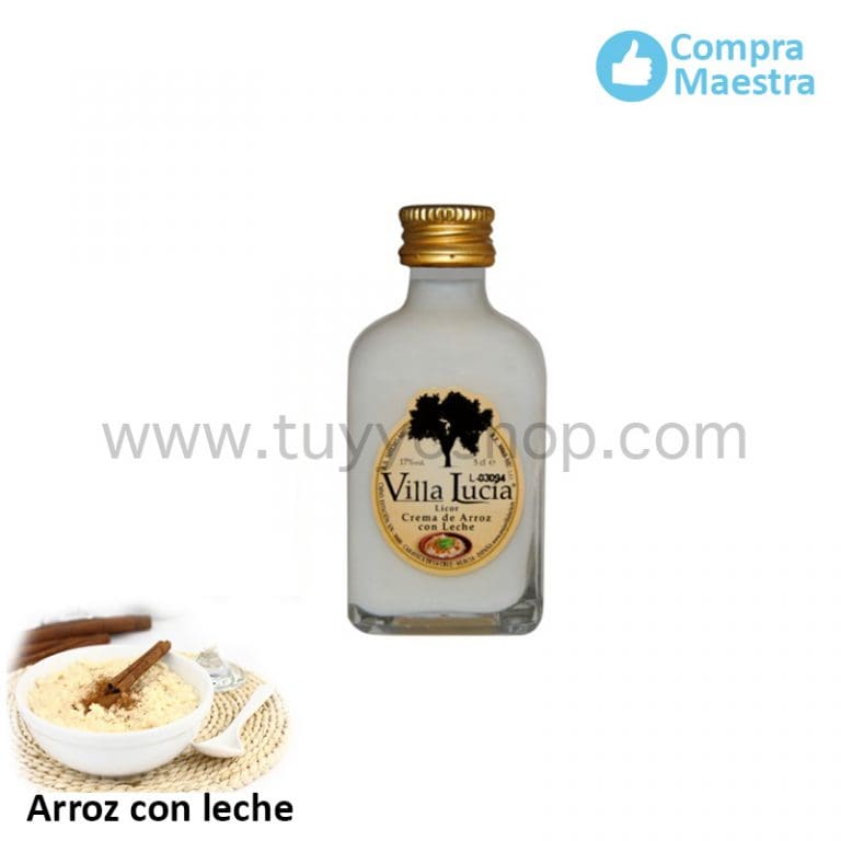 Licor de orujo modelo mini sabor cafe. Detalles de boda.