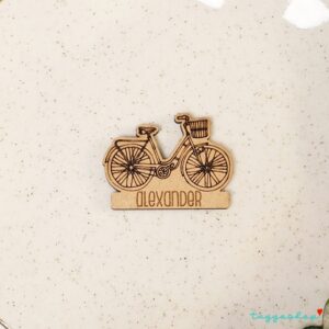 Marca sitios personalizado para boda. Modelo Bici Vintage