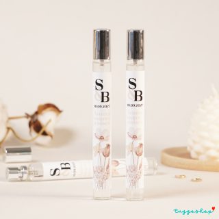 Perfume personalizado para regalo de boda Iniciales