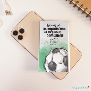 Powerbank personalizada para comunión, modelo pelota