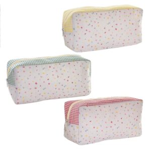 Precioso neceser Vichy y Flores de 30x15x10cm