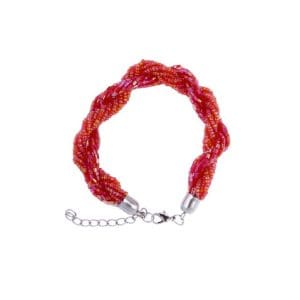 pulsera enrrollada roja