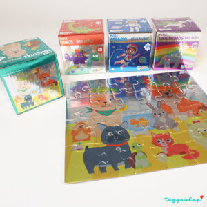 Puzzle brillante para detalle infantil, 4 modelos surtidos