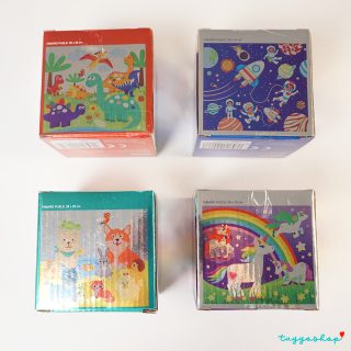 Puzzle brillante para detalle infantil, 4 modelos surtidos