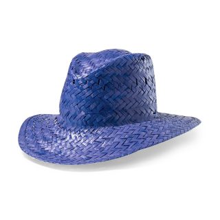 Sombrero de paja modelo capo en color azul