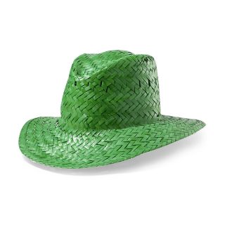 Sombrero de paja modelo capo en color verde