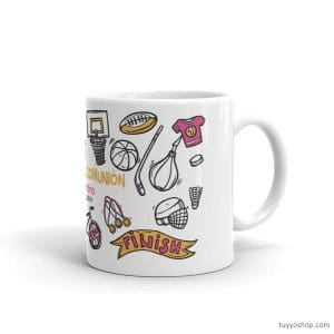 Taza para comunión. Personalizada. Modelo Sports.